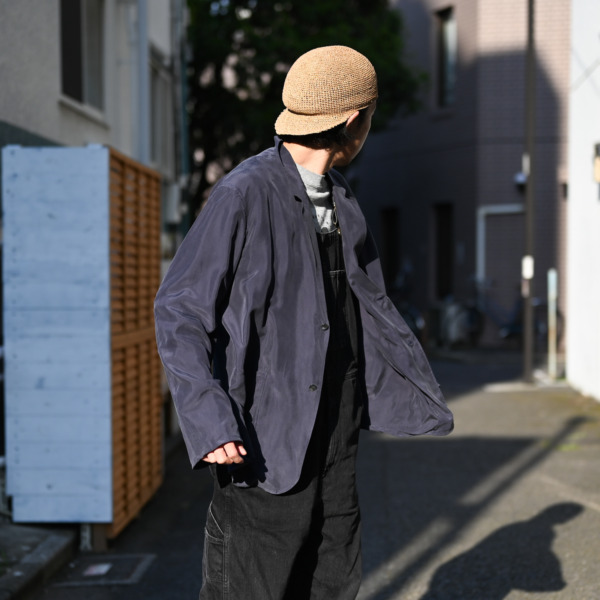 URU /// STAND COLLAR JACKET Navy 03