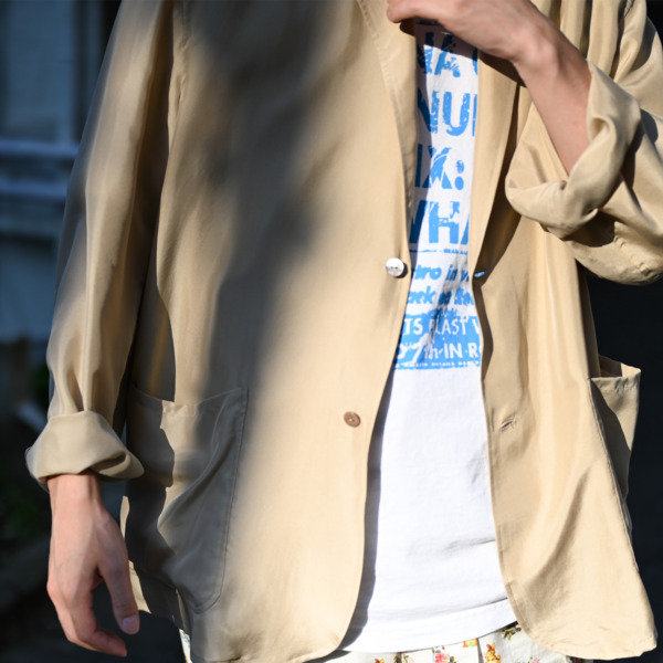 URU /// STAND COLLAR JACKET Beige 06