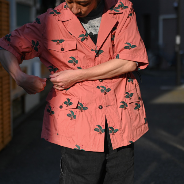 Sasquatchfabrix. /// HIIRAGI EMBROIDERY SAFARI SHIRTS Pink 04