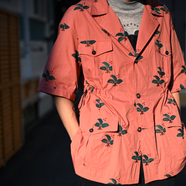 Sasquatchfabrix. /// HIIRAGI EMBROIDERY SAFARI SHIRTS Pink 05