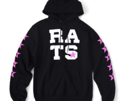 STRAY RATS /// STAR KID SWEAT SHIRT Black