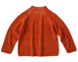 URU /// WOOL JERSEY LONG SLEEVE SHIRTS Orange