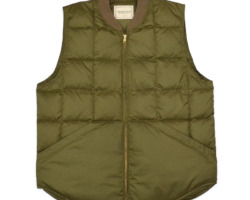 COMFORTABLE REASON /// Rip-Stop Down Vest Black