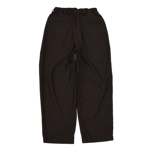 COMFORTABLE REASON /// Pique Baker Slacks Chocolate 01