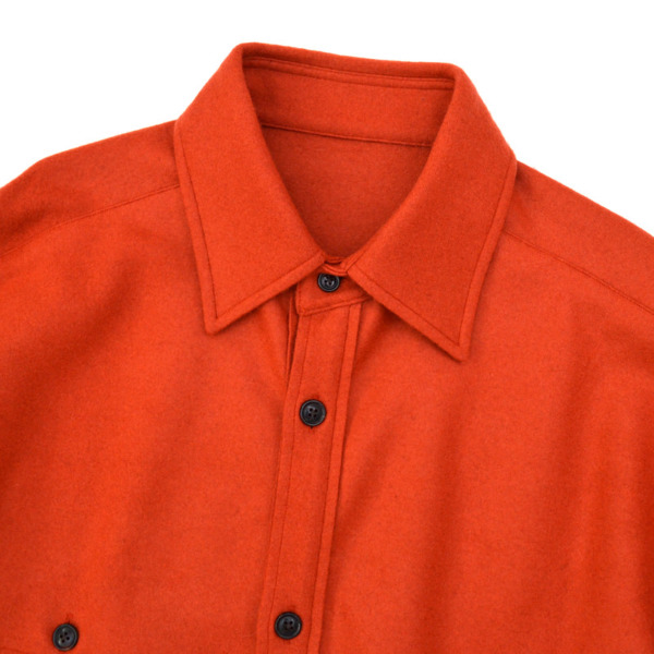 URU /// WOOL JERSEY LONG SLEEVE SHIRTS Orange 01