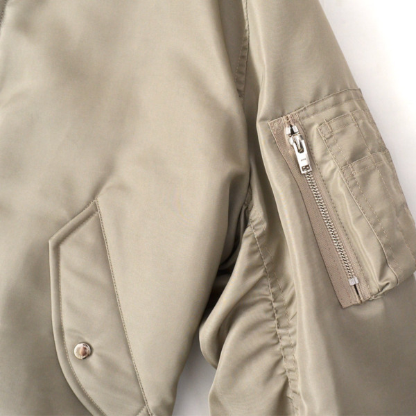 ents. /// Silk Twill MA-1 Jacket 01