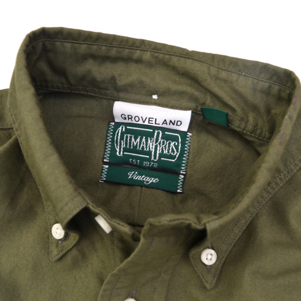 GROVELAND×GITMAN VINTAGE /// GITMAN VINTAGE GREEN Shirts 02