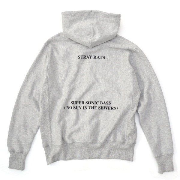 STRAY RATS /// JUNGLE HOODED SWEAT SHIRTS Grey 02