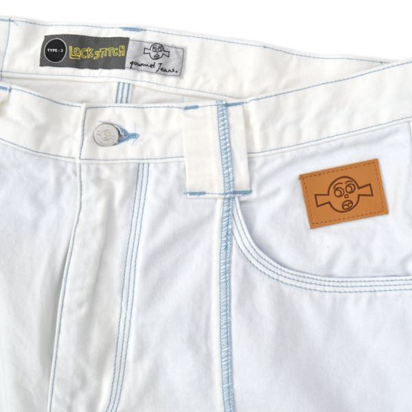 gourmet jeans /// LOCK STITCH White 02