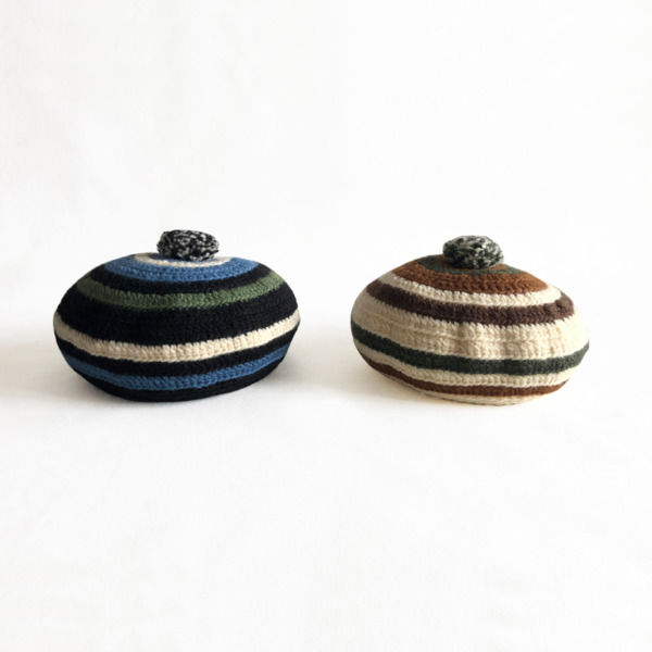 COMFORTABLE REASON /// Stripe Tam O’Shanter Hat 02