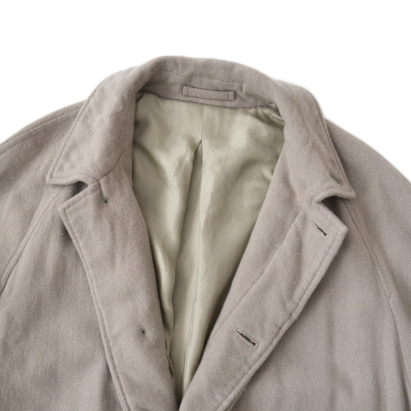 ents. /// Cashmere Melton Over Coat Gray 02