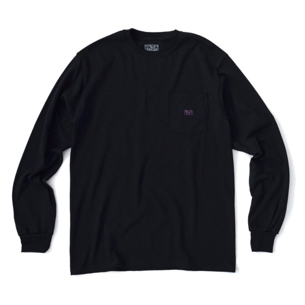 PAJA STUDIO /// 1000% Logo -Ghost Ver- Pocket L/S Tee 02