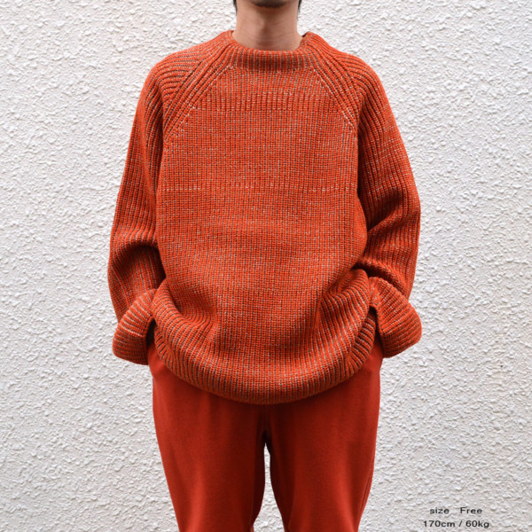 URU /// ACRYLIC OVER KNIT Orange 03