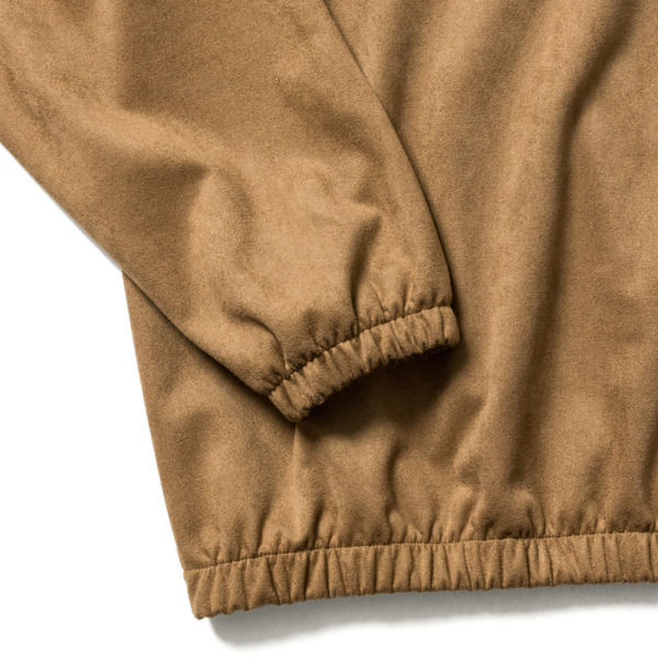 Sasquatchfabrix. /// SYNTHETIC SUEDE HALF ZIP Camel 02