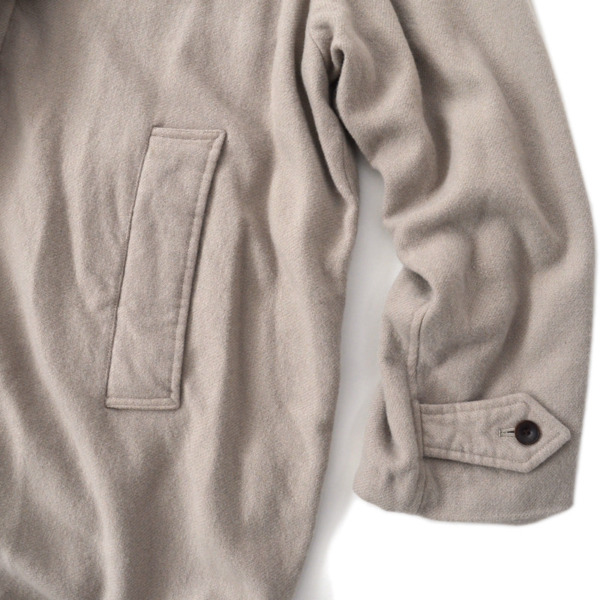 ents. /// Cashmere Melton Over Coat Gray 05