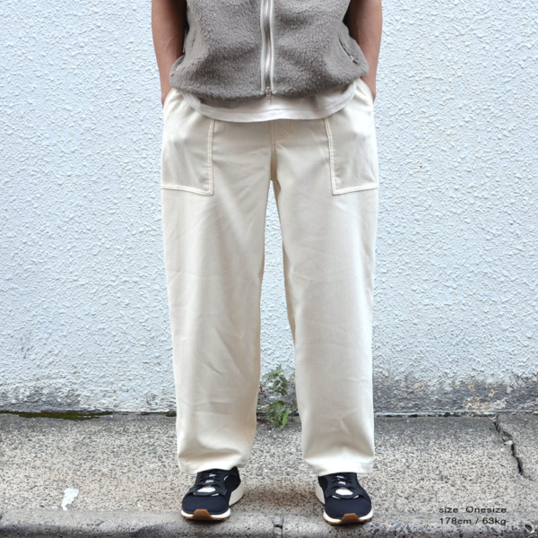 COMFORTABLE REASON /// Pique Baker Slacks Cream 03