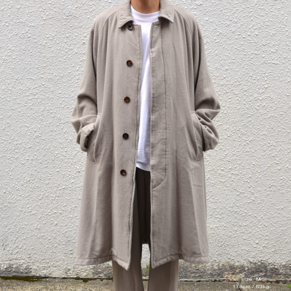 ents. /// Cashmere Melton Over Coat Gray 03