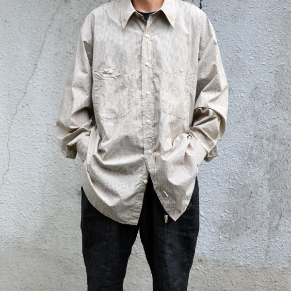 Marvine Pontiak shirt makers /// Military SH Beige Minigraph CH 05