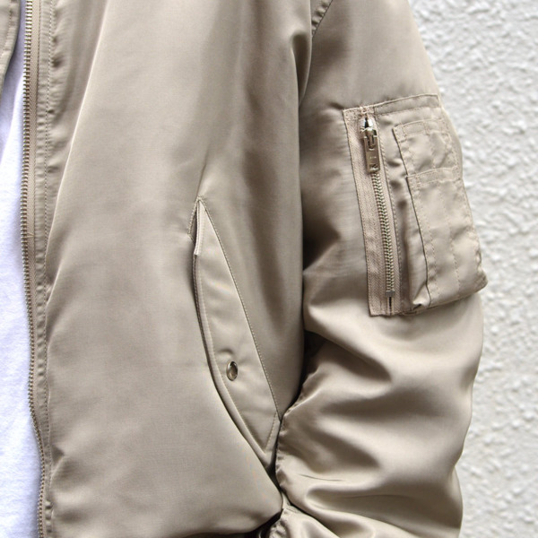 ents. /// Silk Twill MA-1 Jacket 05