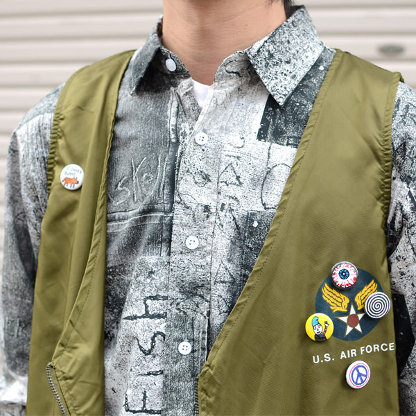 iggy /// WET CEMENT BUTTON DOWN 06