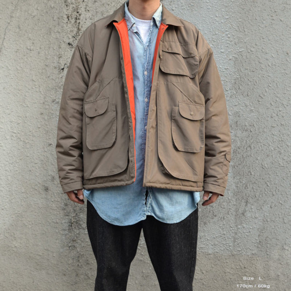 TWO FACE JACKET BEIGE×ORANGE 05