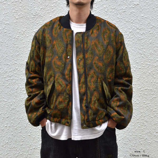 Sasquatchfabrix. /// JACQUARD FLIGHT JACKET Olive 05