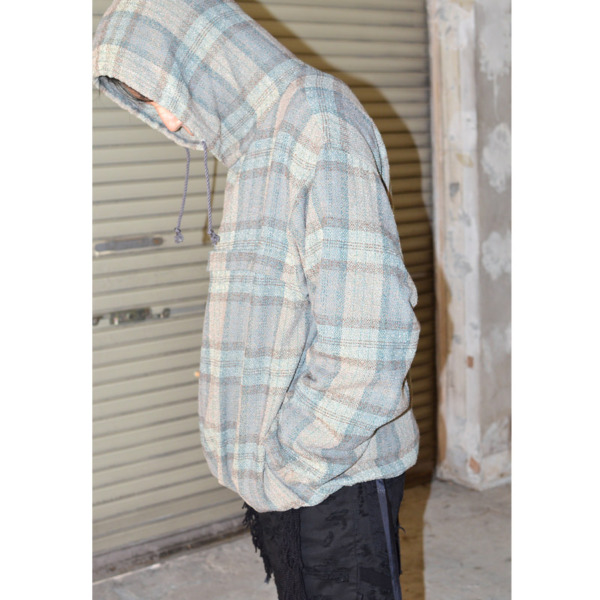 HEALTH /// ANORAK PARKER Green check 07