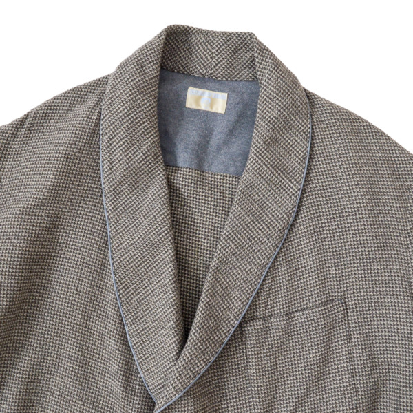 HOMELESS TAILOR /// SHORT ROBE Gray Mix 02