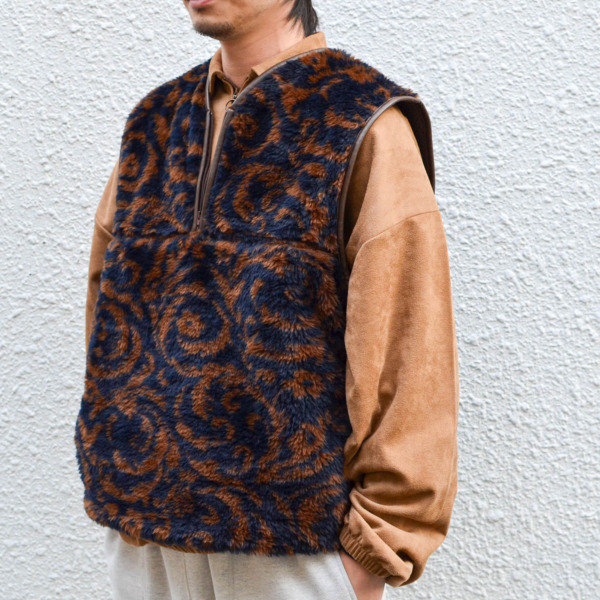 Sasquatchfabrix. /// JACQUARD BOA FLEECE VEST 05