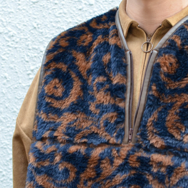 Sasquatchfabrix. /// JACQUARD BOA FLEECE VEST 06