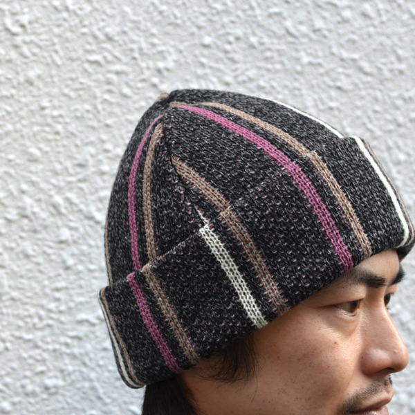 NOROLL /// WASHABLE STRIPE BEANIE 01