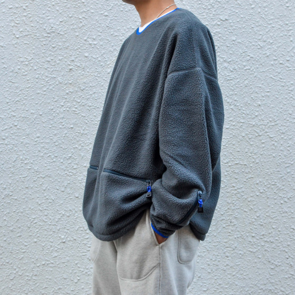 NOROLL (FLEECE V NECK SWEATER Grey) 通販 ｜ SUPPLY TOKYO online store