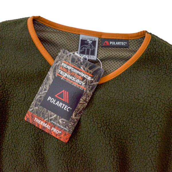 NOROLL /// FLEECE V NECK SWEATER Olive 02