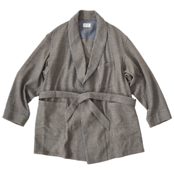 HOMELESS TAILOR /// SHORT ROBE Gray Mix 01