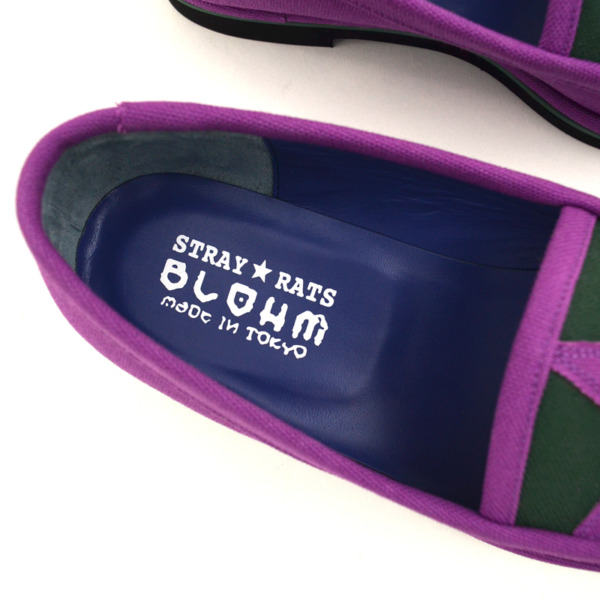 BLOHM × STRAY RATS /// STAR RAT LOAFER PURPLE/GREEN 04