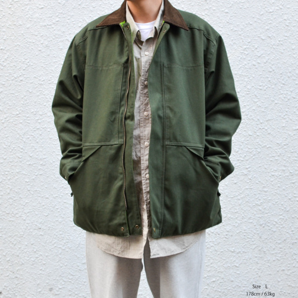 COMFORTABLE REASON /// Reversible Work Jacket Khaki / Green 09