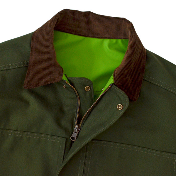 COMFORTABLE REASON /// Reversible Work Jacket Khaki / Green 02