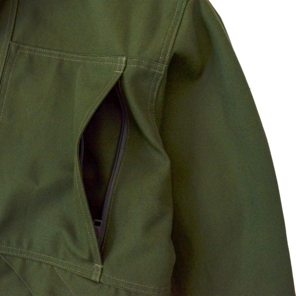 COMFORTABLE REASON /// Reversible Work Jacket Khaki / Green 03
