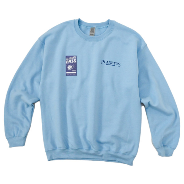 PLANETUS /// Santafe Crew neck Sweat Light blue 01