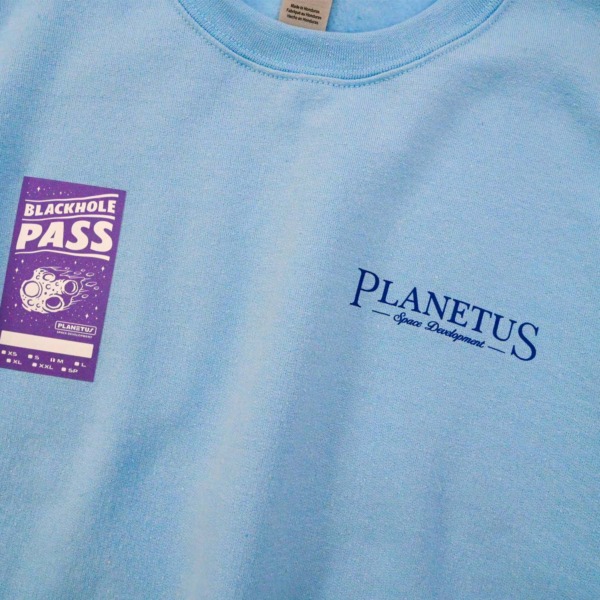 PLANETUS /// Santafe Crew neck Sweat Light blue 02