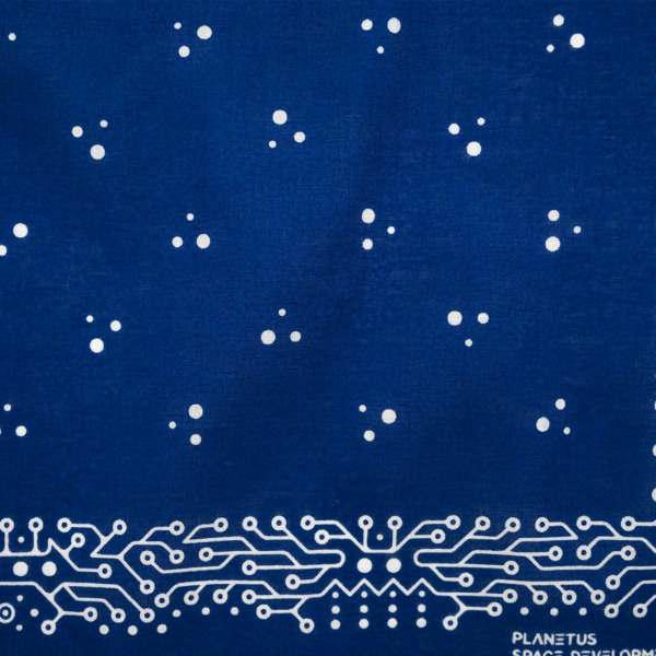 PLANETUS /// Neo classic dots Bandana Navy 03