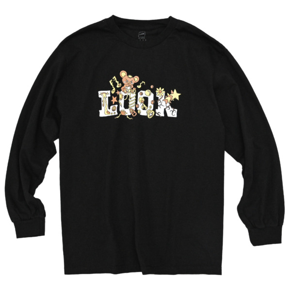 LQQK STUDIO /// CREATURE LOGO L/S TEE Black 01