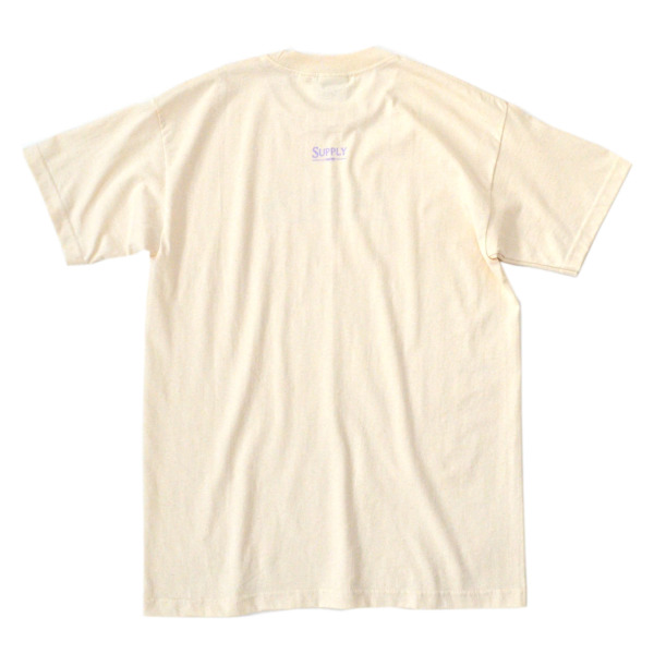 Sneeze Magazine /// SNEEZE / SUPPLY Logo Tee Natural×Lavender 03