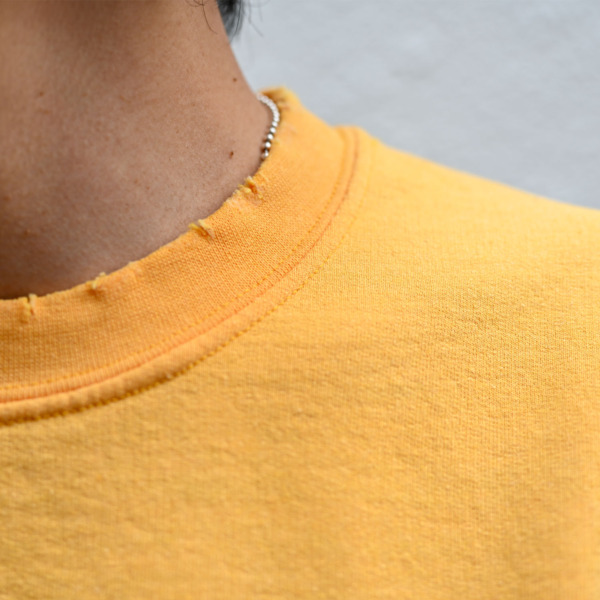 Sasquatchfabrix. /// ERROR ZIGZAG SWEATSHIRT Yellow 05