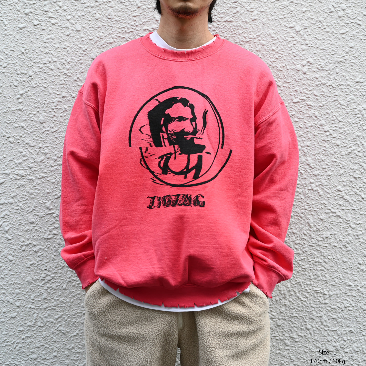 Sasquatchfabrix. (ERROR ZIGZAG SWEATSHIRT Pink) 通販 ｜ SUPPLY ...