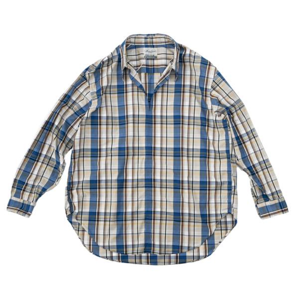 Marvine Pontiak shirt makers /// Skipper SH Blue Madras CH 01