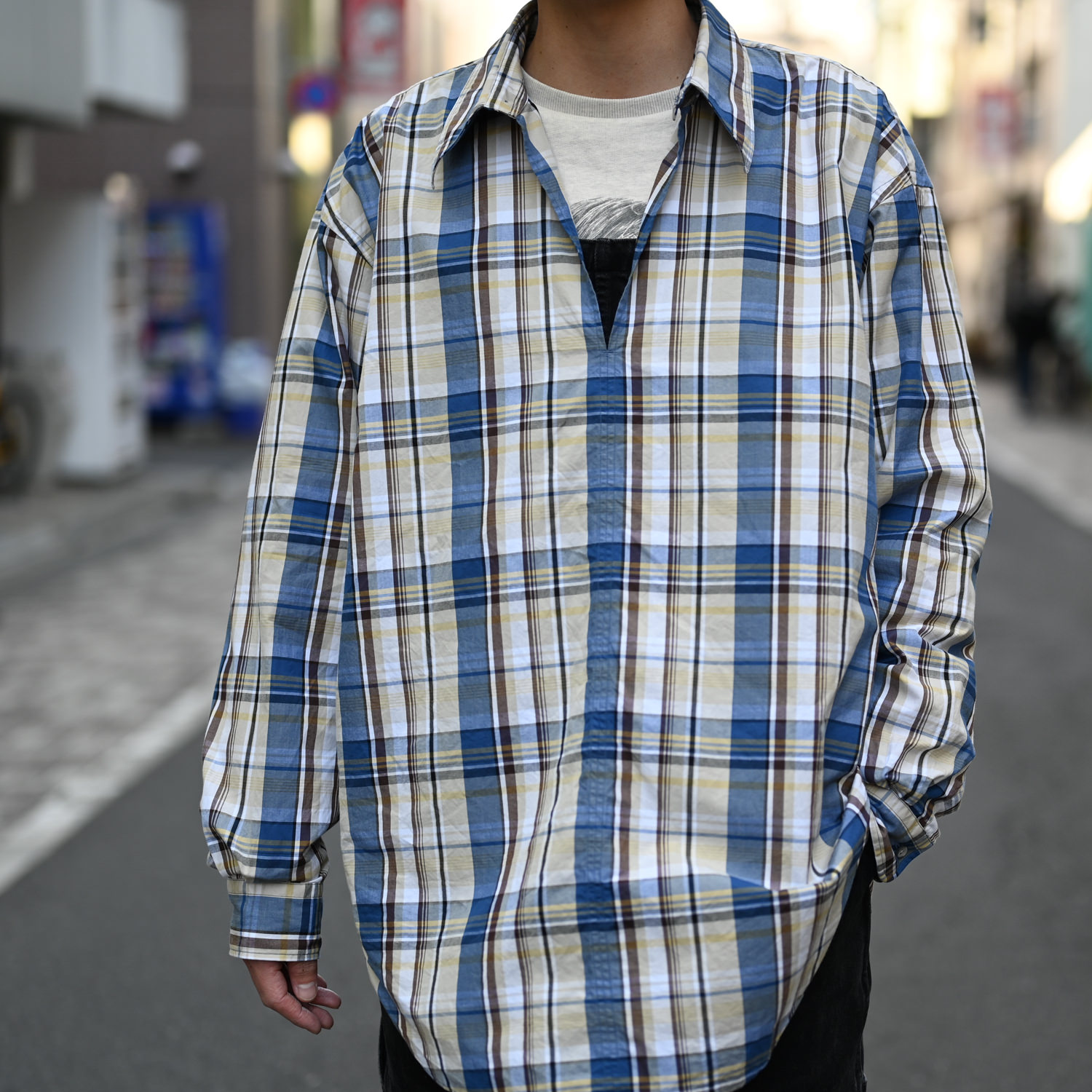 Marvine Pontiak shirt makers (Skipper SH Blue Madras CH) 通販 ...