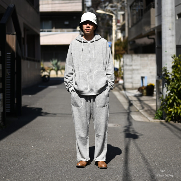 tone /// BASIC SWEAT PARKA Ash Gray 04