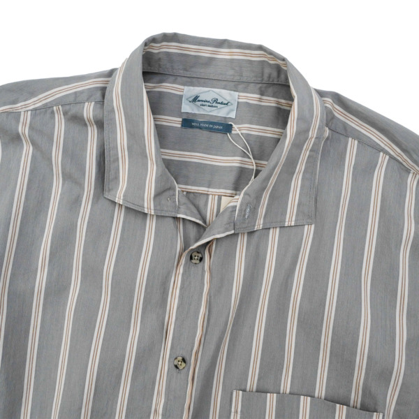 Marvine Pontiak shirt makers /// Italian Collar SH Beige ST 02