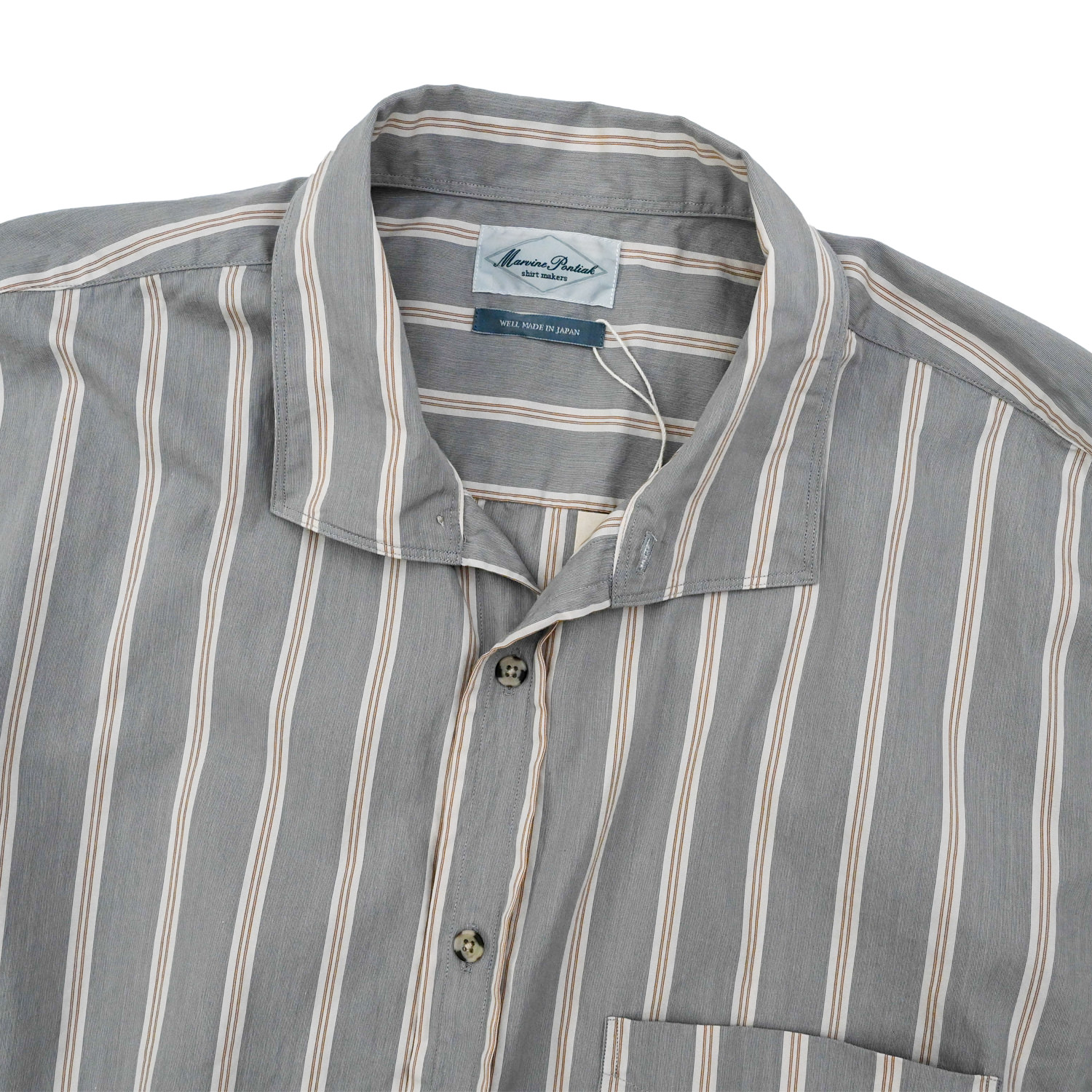 Marvine Pontiak shirt makers (Italian Collar SH Beige ST) 通販 
